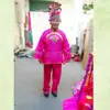 Barco Seco Yangge de Año Nuevo Barco de Recolección de Flor de Loto Silla de Porteo Barco de Colores Carrito Pequeño Luces Fuegos Artificiales Rojos Accesorios para Actuación de Celebración Festiva