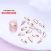 Alas de Fondo Puntiagudo, Diamantes Brillantes para Manicura, Diamantes de Forma Especial, Joyería de Diamantes de Cristal de Vidrio de Colores, Accesorios para Uñas, Venta al por Mayor Transfronteriza