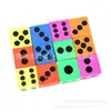 Juego de Actividad de Dados de Burbuja EVA Color Dados Digitales Enseñanza para Niños Consciente Juguete EVA Colador