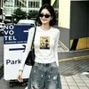 Top Feminino Base de Algodão Canelado, Fornecimento Direto da Fábrica de Guangzhou, Roupa Íntima de Manga Longa Slim Fit, Fornecimento Exclusivo da Segunda Remessa de Verão