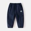 Pantalones nuevos de primavera 2025 para niños, pantalones casuales coreanos empalmados para niños, pantalones de moda de primavera y otoño para niños, marea una generación de cabello