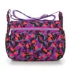 Bolso Cruzado de Hombro Personalizado Nuevo Simple Literario Casual Tela Lavada Impermeable Lona Tela de Nylon Estilo Coreano Bolso de Moda para Mujer