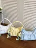 Bolso bandolera plisado ligero transfronterizo, alto valor estético, bolso de hombro con cordón estilo bosque, bolso de mano para el trabajo, exquisito bolso tipo bollo
