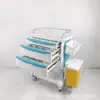 Carro de Tratamiento ABS, Instrumentos Quirúrgicos, Soporte para Infusión, Atención Médica, Carro de Emergencia, Carro de Rescate Multifuncional, Anestesia Hospitalaria