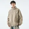 Chaqueta de hombre transfronteriza para primavera y otoño, chaqueta de algodón estilo americano de moda para hombre, cortavientos casual ligero popular para exteriores