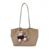 Bolso Transfronterizo para Mujer Bolso Tote Retro para Dama Gran Capacidad para el Trabajo Diario Bolso de Hombro Único Nuevo Estilo Perezoso Heng Geng Bolso de Axila