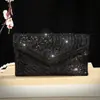 Nova BolsaEnvelope Vintage Transfronteiriça de Moda Indiana com Lantejoulas e Contas, Artesanato Requintado para Casamentos, Bolsa de Mão e Transversal para Noite