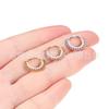 Anillo nasal de titanio Jiang Ti F136 con circonia 5A, bola soldada, cruz, fabricantes transfronterizos, joyería para piercing corporal de aleación de titanio G23