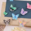 Clip creativo y lindo para cuaderno con forma de mariposa, clip de PP de doble cara de alta estética, clip acrílico creativo decorativo para chicas