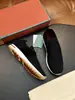Sapatos Casuais Masculinos Slip-on de Luxo Leve Transfronteiriços para Corrida LP Flyknit Splicing de Couro Genuíno Sapatos Respiráveis Sem Cadarço Tendência Masculina