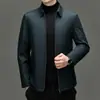 Jaqueta Masculina de Lã e Algodão Inverno Casual de Negócios Jaqueta Espessa Quente Executiva Masculina Jaqueta de Algodão