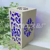 Lámpara de viento artesanal de madera para decoración diaria del hogar, luz nocturna LED