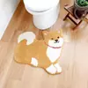 Alfombrillas de Mascota Lindas con Forma Especial de Dibujos Animados para Dormitorio y Sala de Estar Mantas Gruesas para Cama Amigables con la Piel Alfombrillas Absorbentes Antideslizantes para Baño y WC