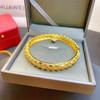 Pulsera Cola de Fénix Hueca de Oro Arena Francés Antiguo de Vietnam para Mujer con Apertura a Presión Pulsera de Temperamento de Alta Gama Pulsera de Larga Duración