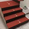 Nuevos Felpudos Festivos Estilo Chino para Peldaños de Escalera, Diatomeas Antideslizantes, Felpudos Decorativos Rojos para Bodas con Carácter de Doble Felicidad