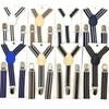 Serie Retro Rayada Colorida Tirantes de 2 cm con Clips para Niños y Niñas Tirantes con Clips para Pantalones de Bebé