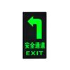 Señal fluorescente de salida de emergencia para seguridad contra incendios, canal de escape, señal de escalones deslizantes con cuidado, señal de evacuación de emergencia