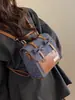 Mochila Multiusos Estilo Universitario con Lazo, Mochila Nueva a Cuadros Estilo Coreano para Niñas, Bolso Cruzado de Diseño de Nicho
