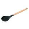Atacado do Fabricante Ferramentas Criativas para Cozinha Conjunto de 11 Peças Espátula de Silicone com Balde de Armazenamento Cabo de Madeira Utensílios de Silicone para Cozinha Conjunto de 12 Peças