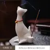 Estatueta Criativa de Gatinho Fofo, Gato Cheio Pintado à Mão Brinquedo de Chá, Acessório de Chá de Gato Fofo Cerâmico, Acessório para Cerimônia de Chá