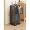 Estante para guardar paraguas para la entrada del hogar, soporte para paraguas con drenaje, estante de almacenamiento para colocar paraguas detrás de la puerta