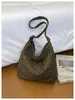 Nuevo Estilo Coreano Otoño Temprano Bolso de Axila para Mujer de Gran Capacidad Estilo Perezoso Lona Elegante Estampado de Leopardo Bolso Cruzado Casual Tote