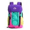 Mochila para exteriores, mochila ligera para senderismo y montañismo, mochila de viaje inspirada en la dopamina para ciclismo y desplazamientos, mochila ligera de bloques de color