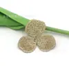 Peça de flor de papoula de gaze bordada com flor de três pétalas, tiara de temperamento de alta qualidade, acessórios de material DIY para adorno de cabeça