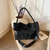 2026 Nueva Moda Estilo Coreano Bolso Cruzado de Correa Ancha Bolso de Mano para Mujer Diseño de Nicho Textura Bolso de Hombro Casual para Viajes