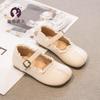 Sapatos de Couro Pequenos para Meninas 2025 Novos Outono e Inverno Sapatos Infantis Sapatos de Princesa Pequenos e Perfumados Primavera e Outono Sapatos de Sola Macia para Bebê Menina