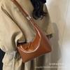 Bolsa de Mão Nova Modelo 2026 de Alto Padrão Nicho Estilo Coreano, Bolsa Pequena Brilhante de Ombro ou Axila, Bolsa Baguette Estilo Luxo Leve