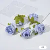 Borda Torrada Cruzada Cabeça de Flor Rosa Pequena Flor Bud DIY Flor Falsa Foto Decoração de Casamento Adereços de Flor Material de Flor Artificial
