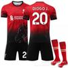 Traje de Treino de Futebol 2526 Edição Especial Liverpool Traje de Futebol Não. 11 Salah 9 Nunez 4 Van Dijk Comemorativo