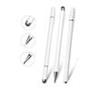 Bolígrafo Capacitivo Tpen Tres en Uno, Bolígrafo Táctil Universal para Teléfonos Móviles y Tablets, Carcasa de Metal, Lápiz Óptico Portátil que se Puede Enganchar