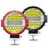 Fabricante de Nuevo Producto Luz de Trabajo Auxiliar LED de Alto Brillo con Campo de Visión Amplio de 7 pulgadas con Luz Amarilla en el Centro Luz para Parachoques Delantero Techo de Vehículo Todoterreno