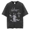 Nova Camiseta Hip-Hop Deftones Lavada Manga Curta Gola Redonda Y2K Roupas Masculinas Novas Blusas e Camisetas Camiseta masculina