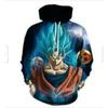 Nuevo Suéter Riman Estampado Digital 3D Dragon Ball Serie Wukong cosplay Sudadera con Capucha de Animación