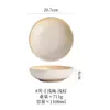Tigelas de Cerâmica com Formato Simples e Único, Tigelas Grandes, Tigelas para Atacado, Louças para Uso Doméstico, Tigelas Criativas, Tigelas para Salada, Tigelas para Sopa, Tigelas para Ramen