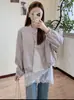 Jaqueta Curta Estilo Coreano com Gola Alta para Mulheres Nova Moda Primavera 2026 Versátil Amarela Emagrecedora e Rejuvenescedora Top Jaqueta Casual