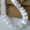 Encaje Ancho de 12 cm Chifón Engrosado Doble Capa Plisado Puño Fruncido Vestido de Muñeca Dobladillo de Falda Larga Adornos