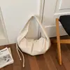 2026 Nueva Elegante Bolsa de Hombro de Estilo Coreano de Nicho con Pliegues para Mujer, Bolso de Hombro de Gama Alta, Bolso de Viaje Versátil y de Moda