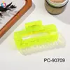 Nuevo Modelo Qiyue Pinza para el Cabello Transparente Curva de PC para Mujer, Pinza de Garra de Gama Alta para la Parte Posterior de la Cabeza, Pinza de Tiburón, Pasador, Accesorios para el Cabello al por Mayor