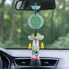 Colgante de perfume de coche de fábrica Xiangyun, calabaza de loto de jade verde, colgante creativo para decoración de coche, accesorios para coche al por mayor