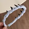 Diadema de Tela de Lunares Dulces, Nuevo Estilo Retro Versátil Pasador, Liga para el Cabello, Diadema Antideslizante, Accesorio para el Cabello