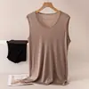 Camisa de seda sin mangas para mujer, diseño nuevo, estilo único, seda de morera, camisa fina de verano, versátil