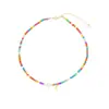 Amazon Transfronterizo Estilo Bohemio Collar Colorido de 26 Letras Diseño de Nicho Moderno y Personalizado Collar Ajustable