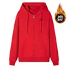 Sudadera para Hombre Primavera y Otoño Cardigan con Cremallera Corte Holgado Chaqueta con Bolsillo Forrada de Felpa Sudadera de Color Sólido para Hombres Jóvenes