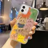 Ilustração de Gato Grafite Adequada para Capa de Celular com Air Cushion iPhone 17 16Pro Transparente com Furo Grande 14/13 Anti-Queda 15