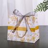 Sacola de presente de alto nível transfronteiriça, sacola de papel para flores, sacola de embalagem fashion com fita, sacola de presente de feriado, papel para roupas