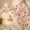 Tiesu Edição Limitada Dia dos Namorados Adesivos de Unha Rosa Dourado Retrô M1076 Estilo Artístico de Luxo Leve Adesivos de Unha de Rosa